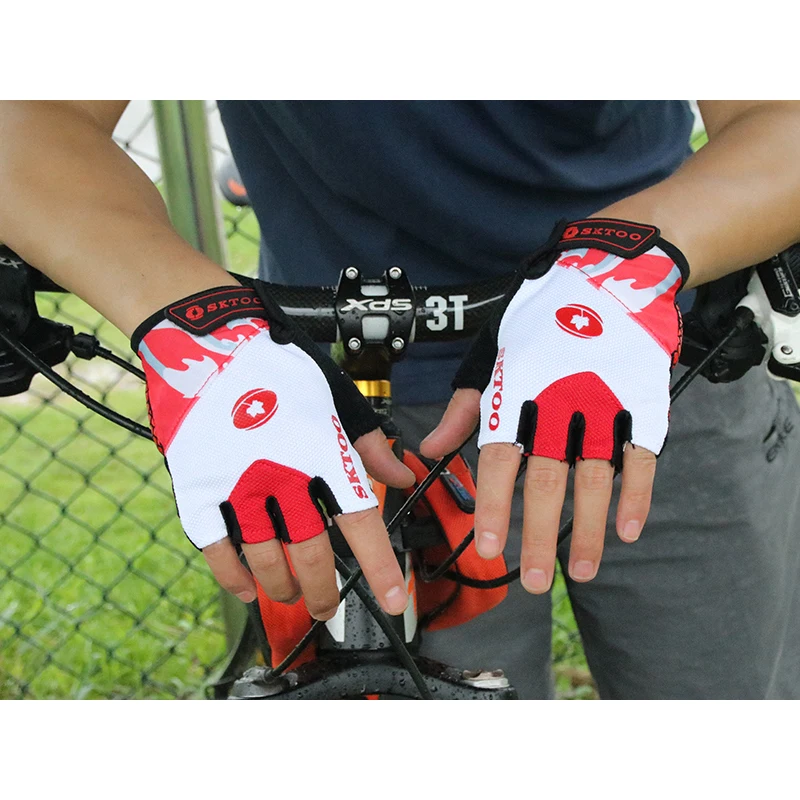 Sktoo летние велосипедные перчатки с полупальцами для мужчин и женщин гелевые