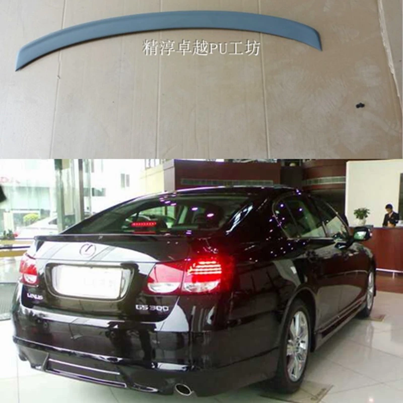 

For Lexus GS250 GS300 Spoiler ABS Material Car Rear Wing Primer Color Rear Spoiler For Lexus GS450 Spoiler 2007-2011