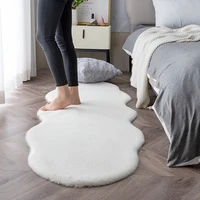 faux rabbit fur carpet for bedroom white fluffy thick bedside mats nordic shaggy washable rugs and carpets for home living room