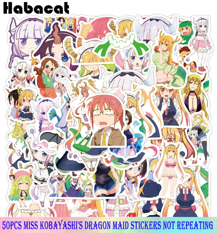 

Наклейки японские аниме «Miss Kobayashis Dragon Maid», наклейки для граффити, чемоданов, ноутбуков, скейтбордов, планировщиков, Канцтовары для скрапбук...