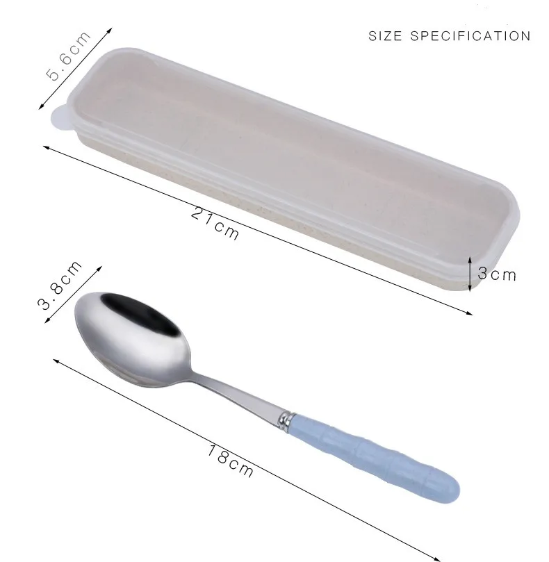 3 шт. нержавеющая сталь палочки для еды ложка вилка набор посуды портативная