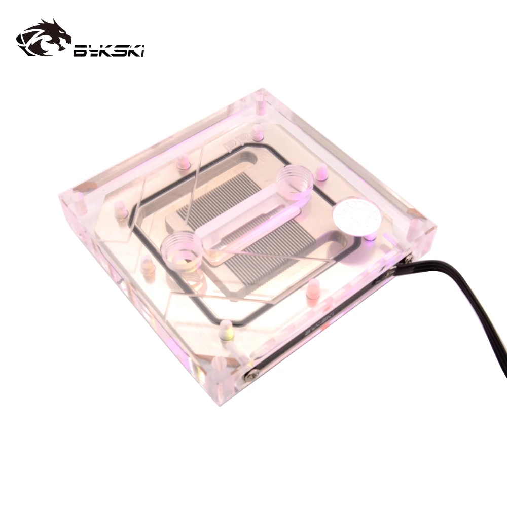 Водяной блок Bykski CPU для INTEL LGA 2011 2066 X99 X299 I7/5V 3 контакта|Кулеры и системы охлаждения