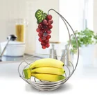 Вешалка 2 в 1 для бананов, фруктов, чашек, железный держатель, корзина для хранения, подставка, крючок, Кухонное хранилище wzpi