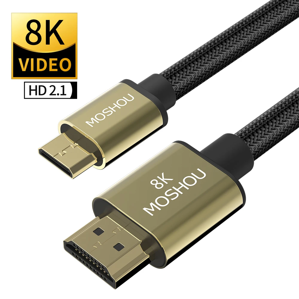 HDMI-совместимый мини-кабель 8K кабель 2 1 поддержка @ 60 Гц 4K 120 48 Гбит/с eARC HDR10 HDCP2.2 |