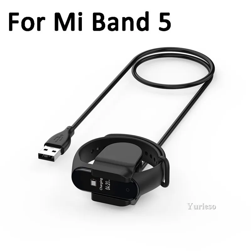 Быстрая зарядка USB зарядное устройство для Xiaomi Mi Band 5 Замена на мой браслет Xiami Xiomi