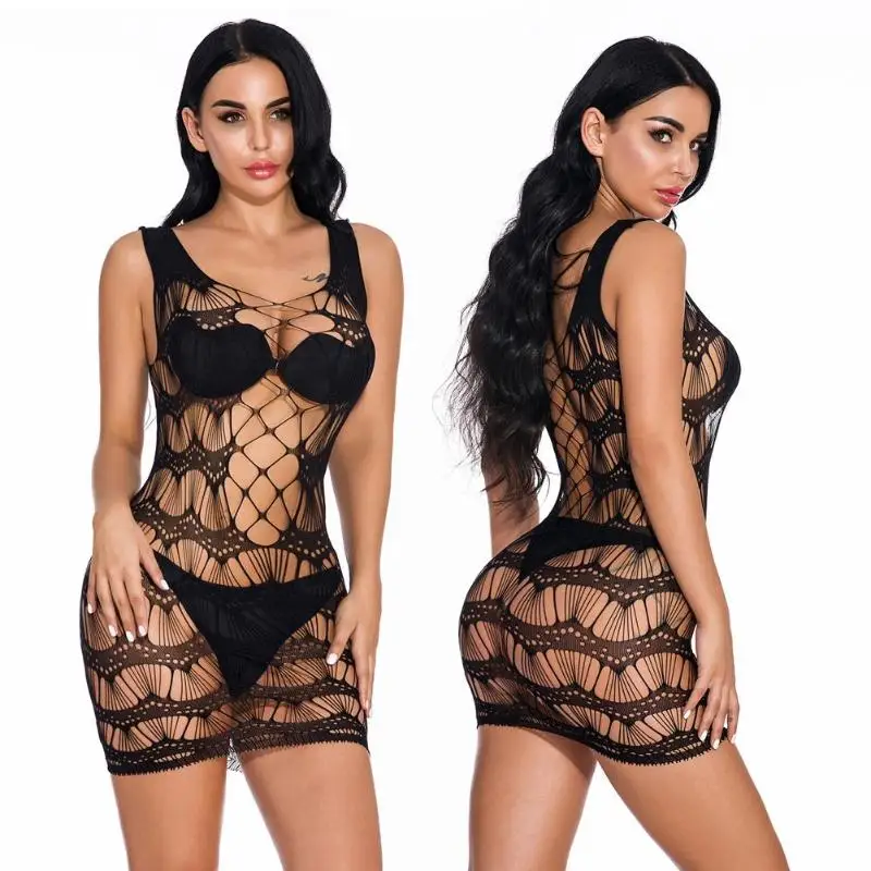 Пикантные открытые Для женщин белье детка чувственное платье |