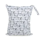 Дорожные сумки OhBabyKa для детей, многоразовые полосатые подгузники для младенцев, сухие и влажные мешки