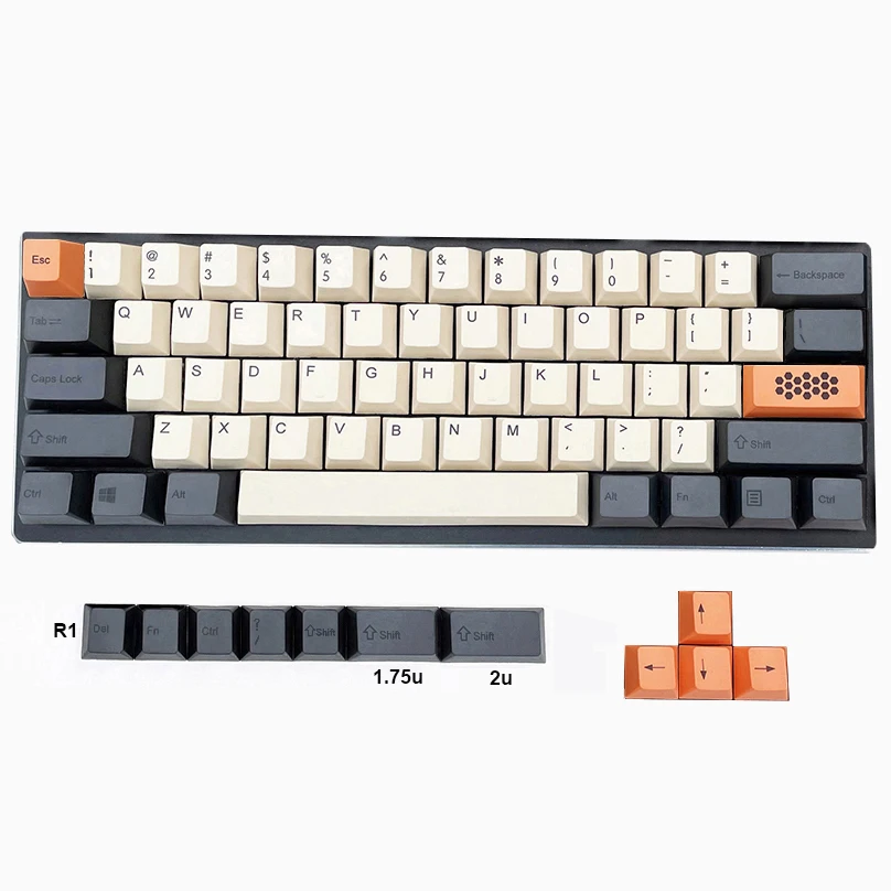 Колпачки для клавиш из углеродного волокна толстые PBT краситель верхняя печать