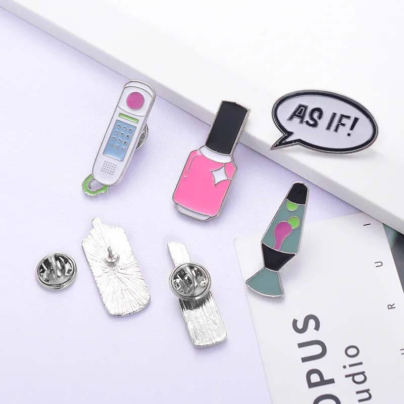 Модная новинка ваза для ногтей девочек креативная брошь губная помада