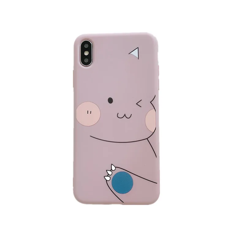 

Suitable for IPhone XSMax Japanese and Korean Line Unicorn Thickened Anti-fall All-inclusive Protective Cover Apple 7Plus Couple