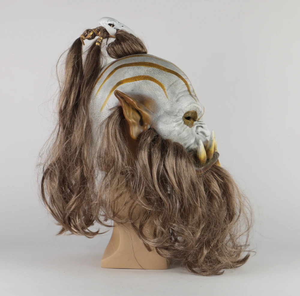 2019 New World of Warcraft Mask Ogrim Doomhammer Latex Cosplay Party Halloween Masks | Тематическая одежда и униформа