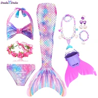 baby girl swimsuit little mermaid tails for swimming monofin kids swimwear for girls mermaid party costume swimsuit for girls