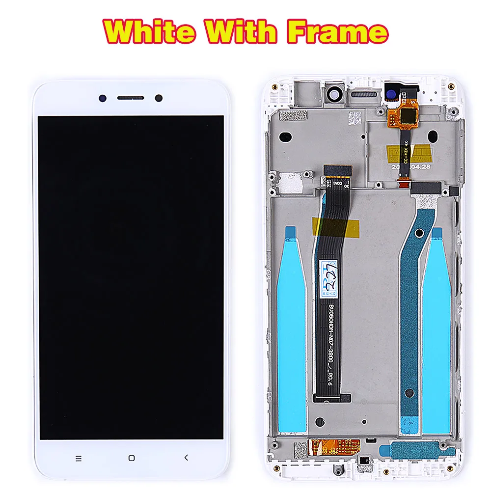 White with Frame Vancca тестирование 5,0 дюймов ЖК-дисплей Дисплей дигитайзер в сборе для Xiaomi Redmi 4X рамка сенсорный экран с 10 точек касания Функция черный - Цвет: White with Frame