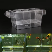 acrylic aquarium fish breeding isolation box fish tank aquarium breeder double guppies hatching incubator fish tank accessories