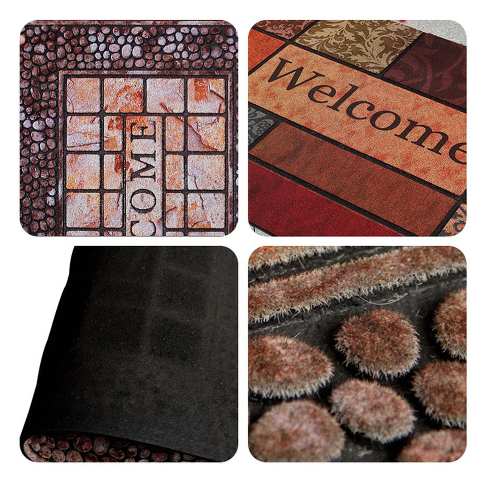 

Antique Classic European Style Door Mat Home Entrance Exquisite Luxury Welcome Mats Non Slip Outdoor Entryway Rug