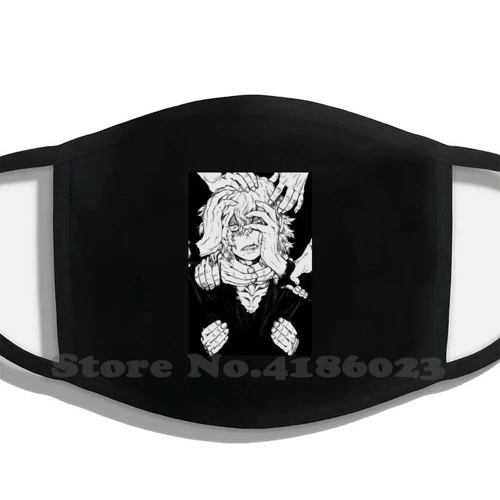 

Shiggy Printing Washable Breathable Reusable Cotton Mouth Mask Shigaraki Tomura Villains Boku No Hero Boku No Hero My Academia