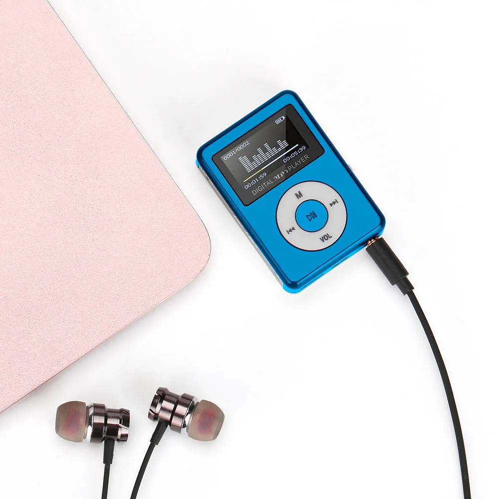 Mp3 музыкальный плеер мини Usb клип проигрыватель ЖК Экран Музыка Спорт Walkman