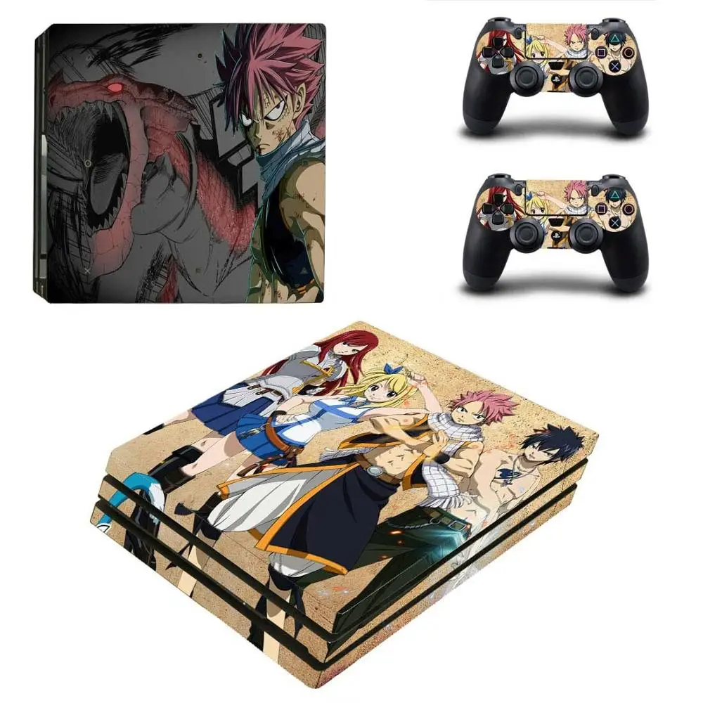 FAIRY TAIL PS4 Pro sticker s PS 4 Play station виниловые наклейки для playstation консоли и