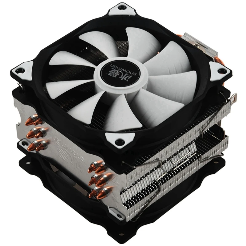 Снеговик M-T6 4PIN процессор Cooler Master 6 Heatpipe двойные вентиляторы 12 см вентилятор