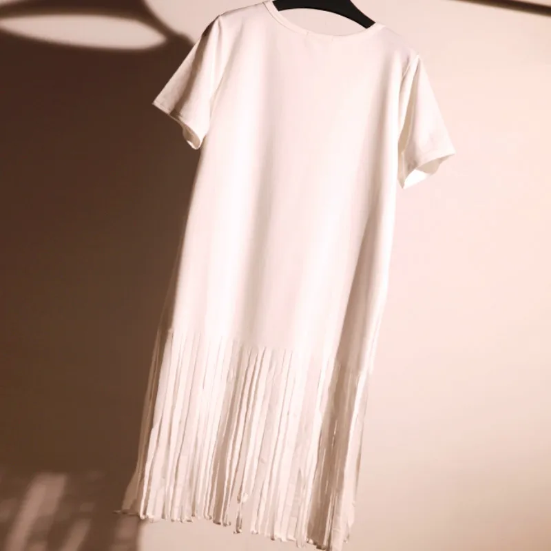 Харадзюку рубашка мультфильм блёстки синий кот футболка с вышивкой кисточки