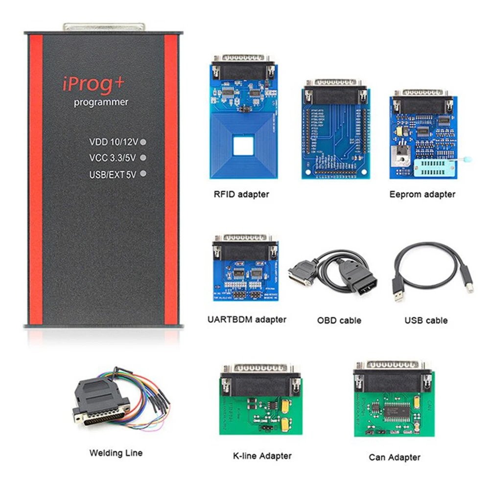 

Iprog+ IPROG Pro V85 ECU Key Programmer IMMO Reset Dashboard Kilometer Airbag Reset Dashboard Kilometer Iprog Digiprog 3 Carprog