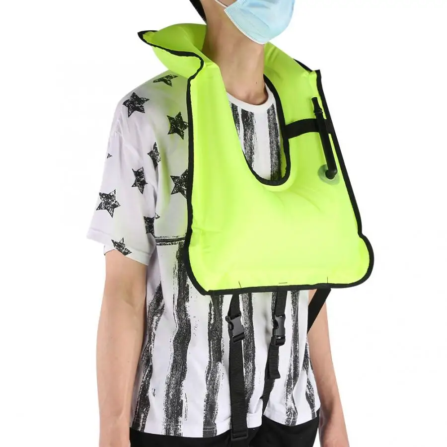 Надувной жилет портативный плавучий водонепроницаемый безопасный для плавания