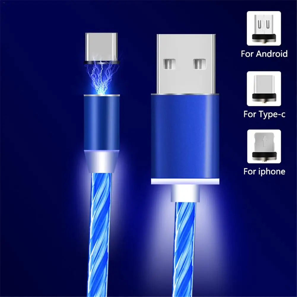 Магнитный usb-кабель 3 в 1, кабель для быстрой зарядки USB type-C, кабель Micro usb, кабель для мобильного телефона с углом обзора 360 градусов, инновационный стример