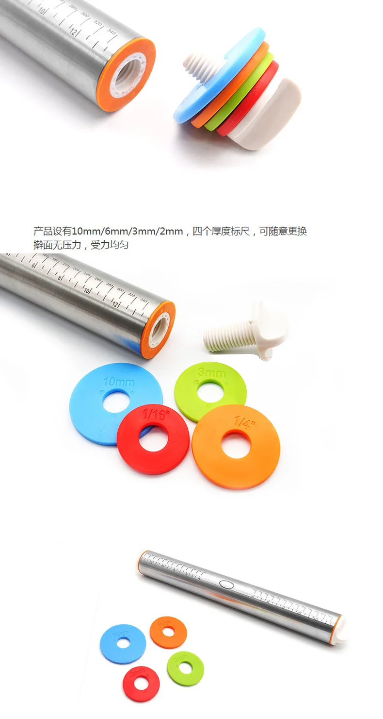 Роликовая машина для теста регулируемая нержавеющая сталь роликовый штифт Ramen