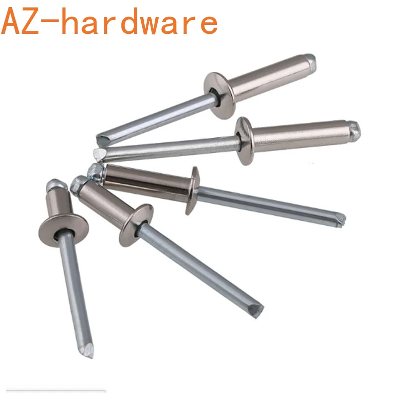 304 нержавеющая стальные слепые заклепки с потайной головкой декоративные