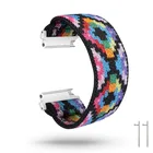 Ремешок для наручных часов Samsung Galaxy, эластичный Модный повседневный Нейлоновый Регулируемый сменный Браслет с принтом для Active2 GearS3