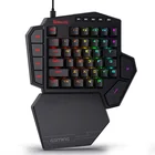 Механическая игровая клавиатура Redragon K585 DITI RGB с одной рукой, 42 клавиши, синий светодиодный переключатель, левая рука, мини-клавиатура для мобильных игр