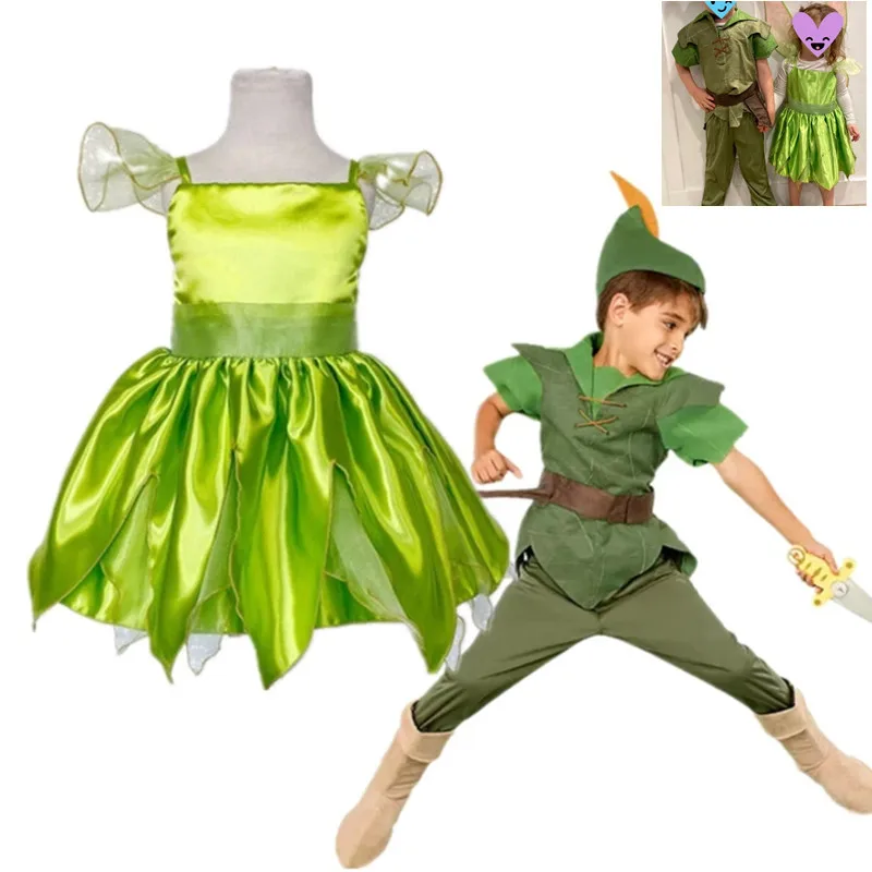 

Новейшие костюмы для косплея на Хэллоуин для вечеринки девушек колокольчик фея Динь-Динь костюм принцессы с крыльями 2022