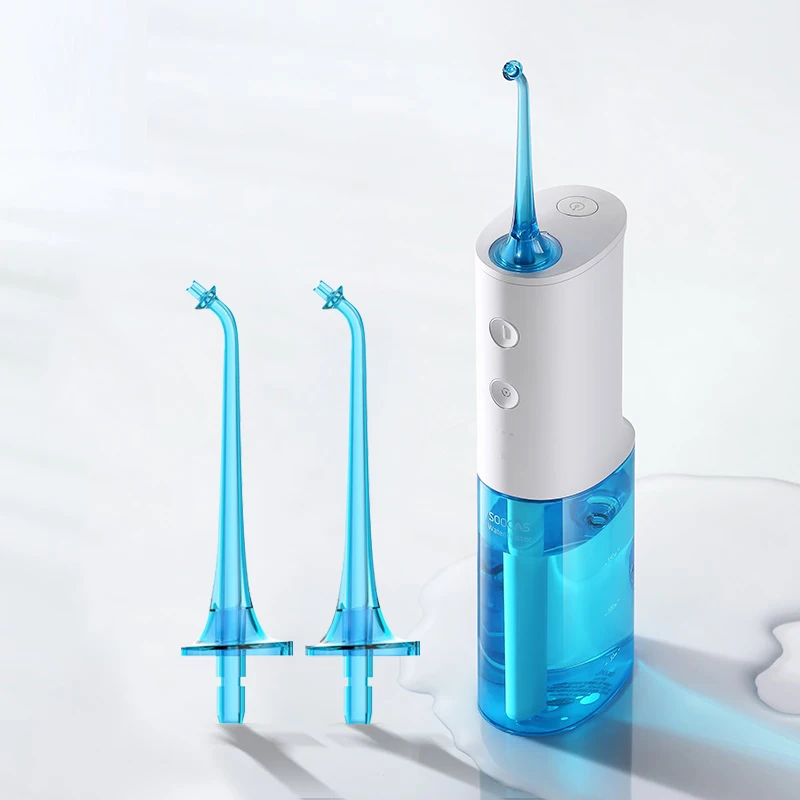 add 2 standard jets Soocas W3 Ирригатор для полости рта зубные Портативный Вода Flosser советы USB Перезаряжаемые Water Jet Flosser IPX7 ирригатор для чистки - Цвет: add 2 standard jets