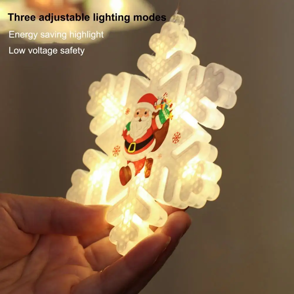 

Christmas Pendant Light Snowflake Festive Portable Snowman Novelty LED Hanging Lamp for Xmas