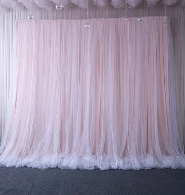 

3X3mWedding background gauze curtain cloth wedding screen background cloth curtain birthday scene stage background cloth