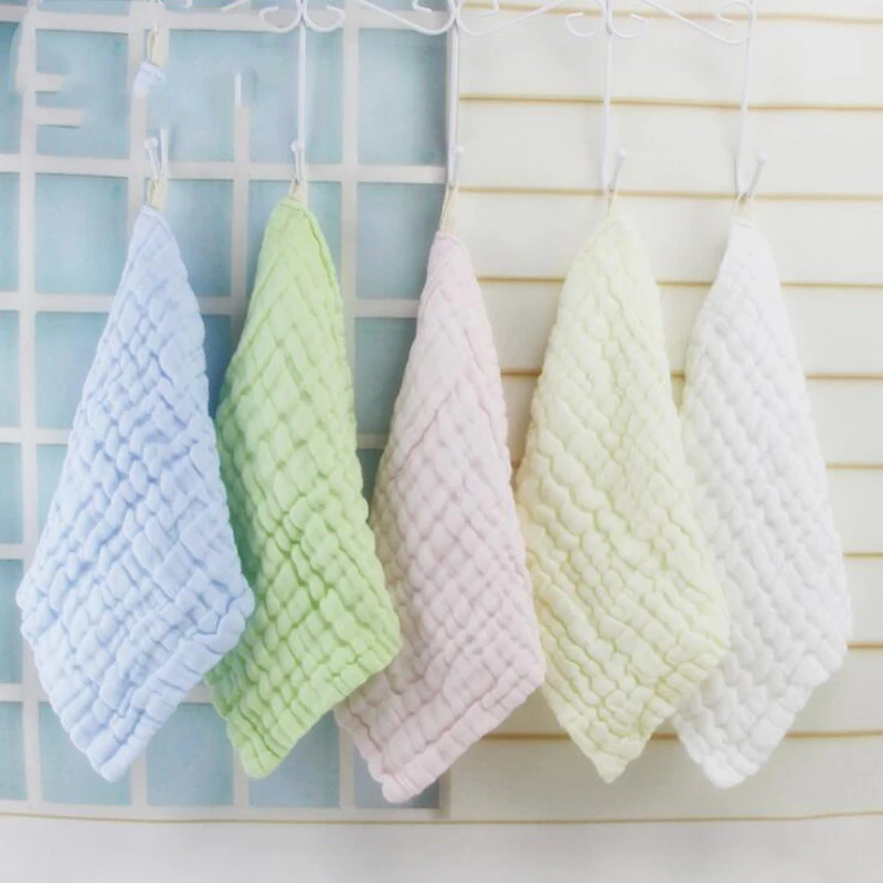 6/шт шестислойное газовое слюнявчик полотенце детское Хлопковое для