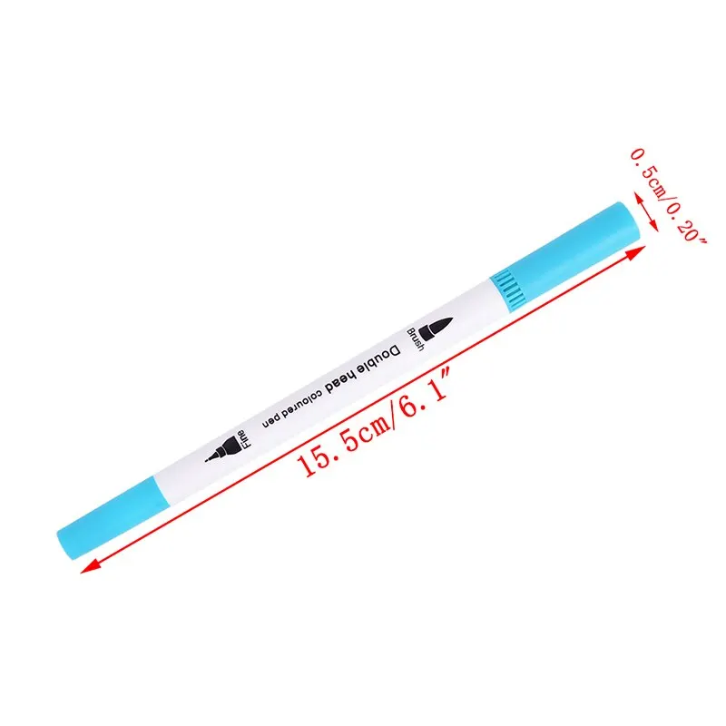 

12/24 Color Dual Brush Art Marker Pens Fine Tip and Brush Tip Great for Adult Coloring Books Calligraphy Lettering Art Supplies