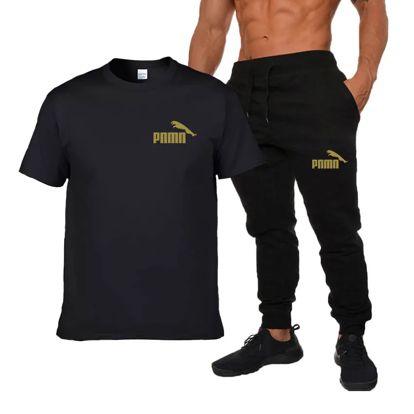 

2021 Summer New suit Men's Leisure T-shirt Fashion style Men's Assembly comes with a handsome set