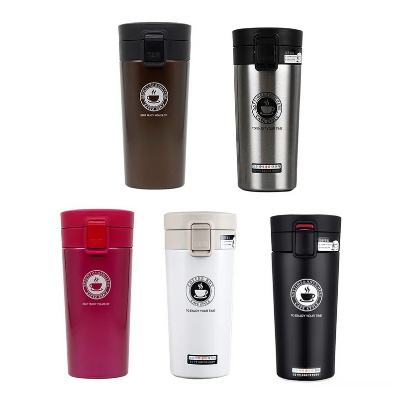 

380ml Coffee Mug Thermocup Double Wall Stainless Steel Vacuum Flasks Car Thermo Travel Mug Portable Drinkware Coffee Tea Cup