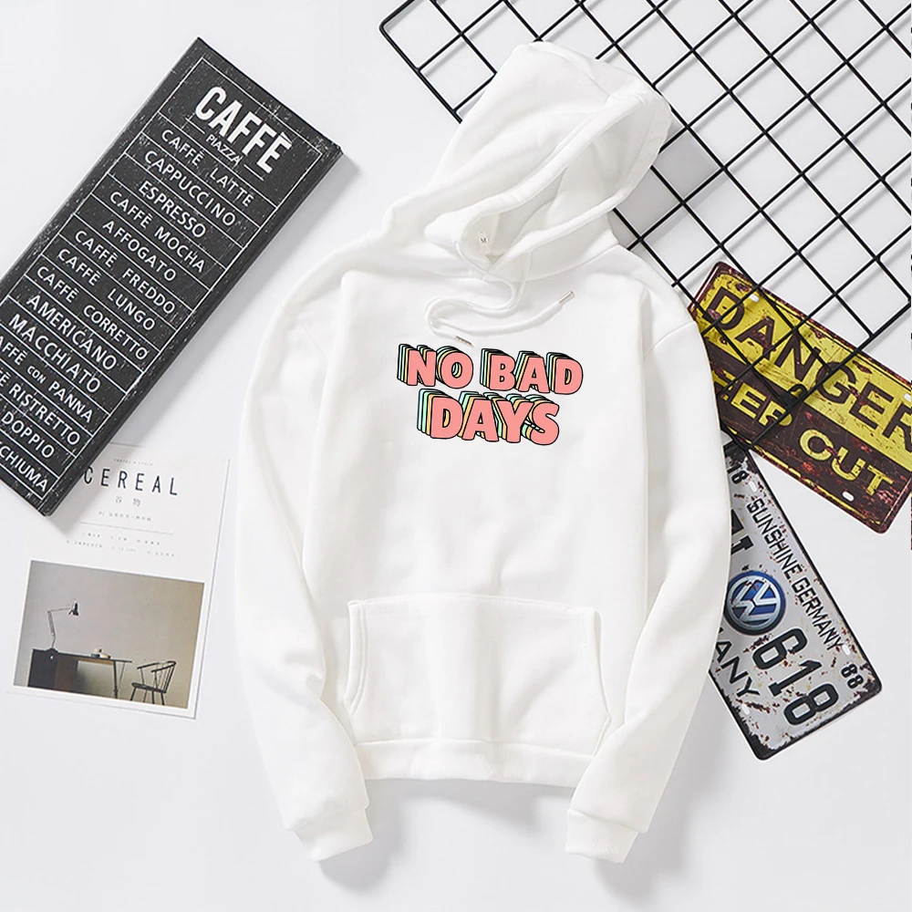 Зимний креативный Модный свитшот с надписью и графическим принтом карманами