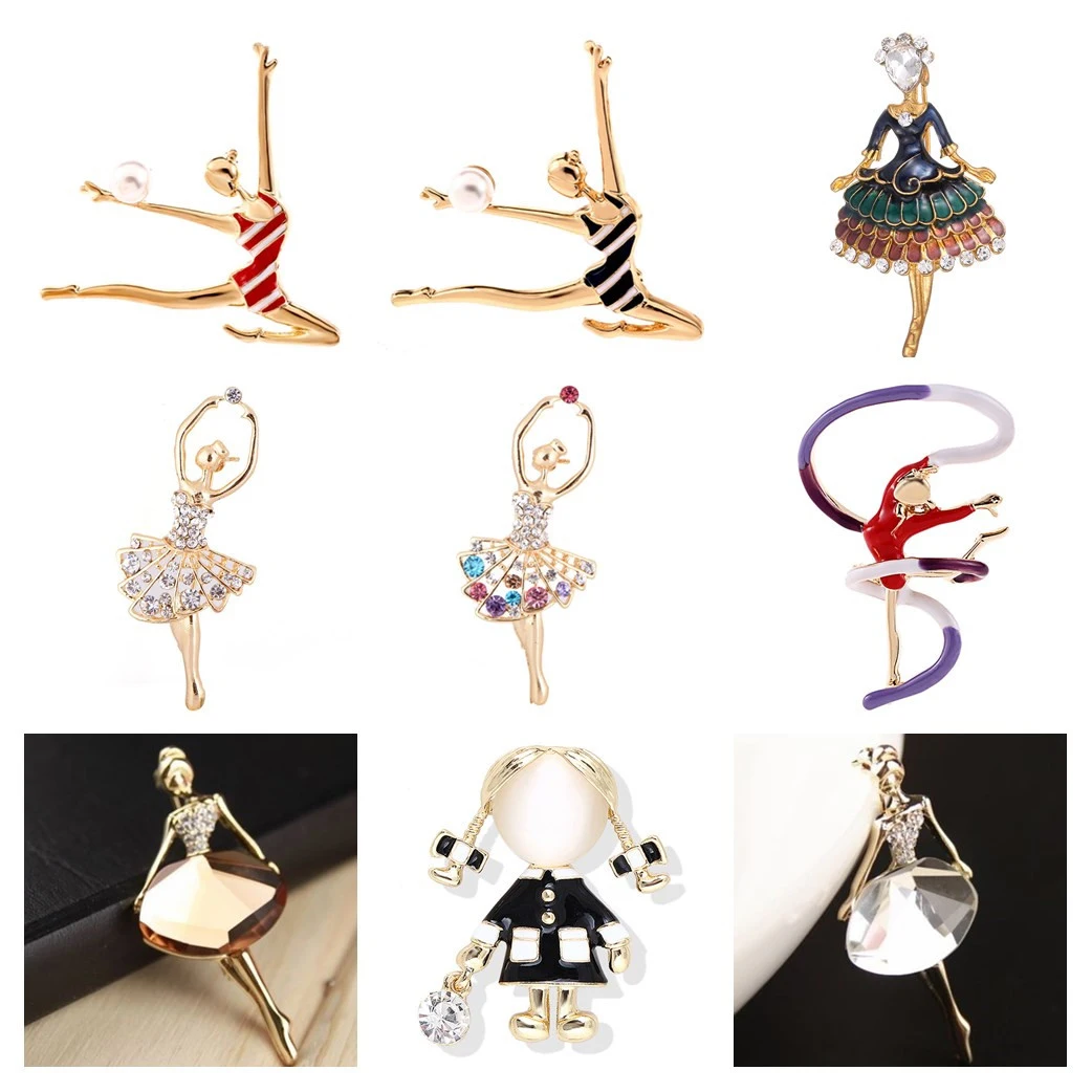 Броши для женщин различные дизайны год с изображением танцев Лебединого озера |