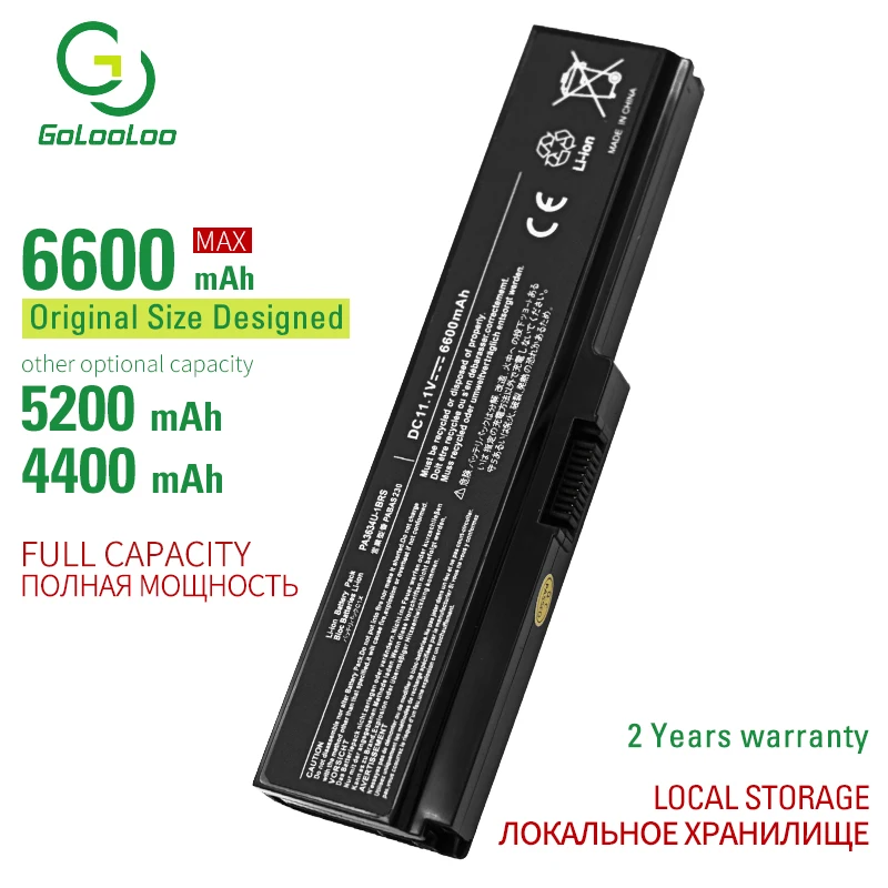 

6600MAh Laptop Battery L640 For TOSHIBA L640D L645 L645D L650 L650D L655 L655D L670 L670D L675 L675D M300 M301 M302 M305 battery