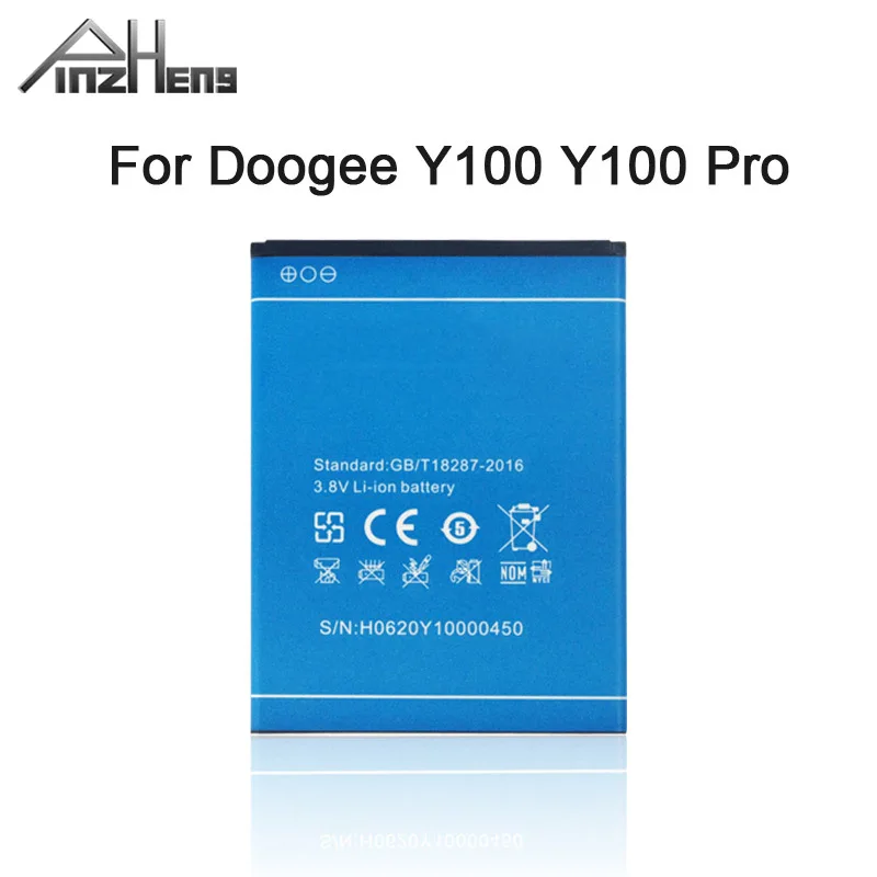 Сменный аккумулятор PINZHENG для мобильного телефона Doogee Y100 PRO высокое качество