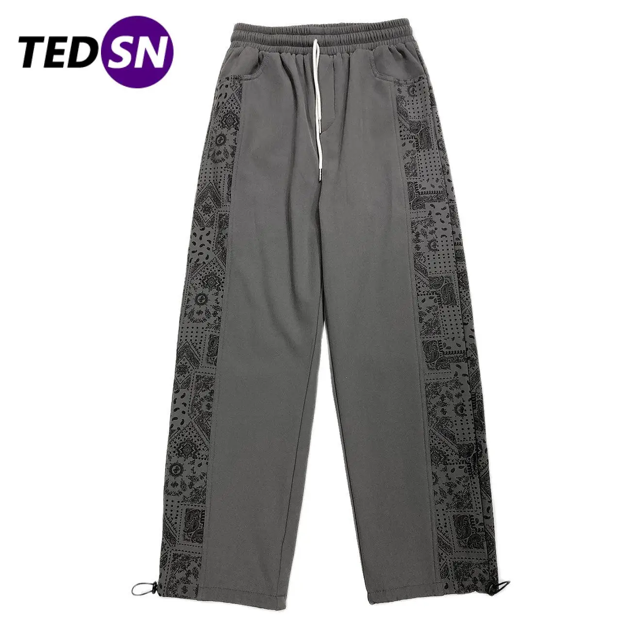 

Hip Hop Streetwear Baggy Pants Men 2021 Spring Retro Cashew Print Casual Sweatpants Harajuku Joggers Men Cotton Trousers Unisex