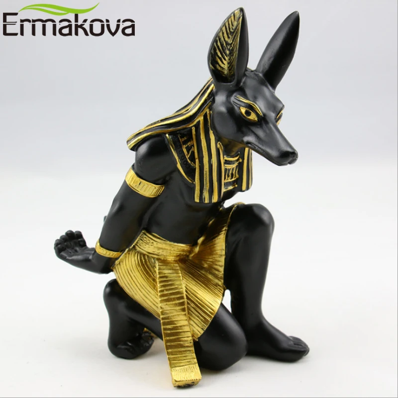 ERMAKOVA Wine Rack Resin Egypt Anubis God Bottle Holder Ancient Egyptian Deity Stand Home Bar Office Desktop Decoration | Дом и сад