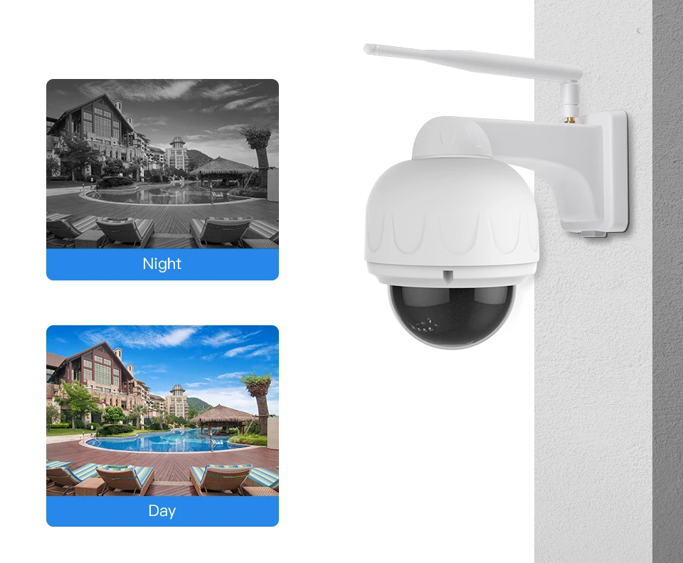 VStarcam 1080P 4X Zoom 2,8-12 мм объектив Беспроводной Wi-Fi Открытый HD IP камера безопасности беспроводной Купол PTZ поддержка 128G водонепроницаемый IP65