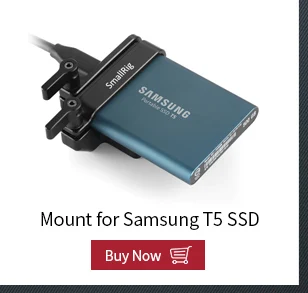 SmallRig Универсальный держатель для внешнего SSD держатель зажим с холодной башмаком и 1/"-20 винтов-2343
