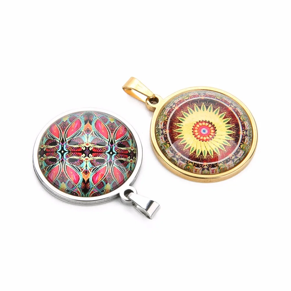

DC New Retro Ethnic Bohemian 20pcs/lot 10 12 18 20mm Glass Cabochon Cabochons Fit Flat Back Cameo Base Tray Setting DIY Jewelry