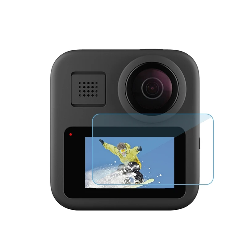 2 шт. PULUZ для GoPro Max ЖК-экран протектор Закаленное стекло пленка