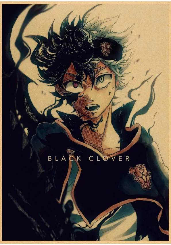 Японский аниме черный клевер плакат ретро комикс крафт-бумага Высокое качество